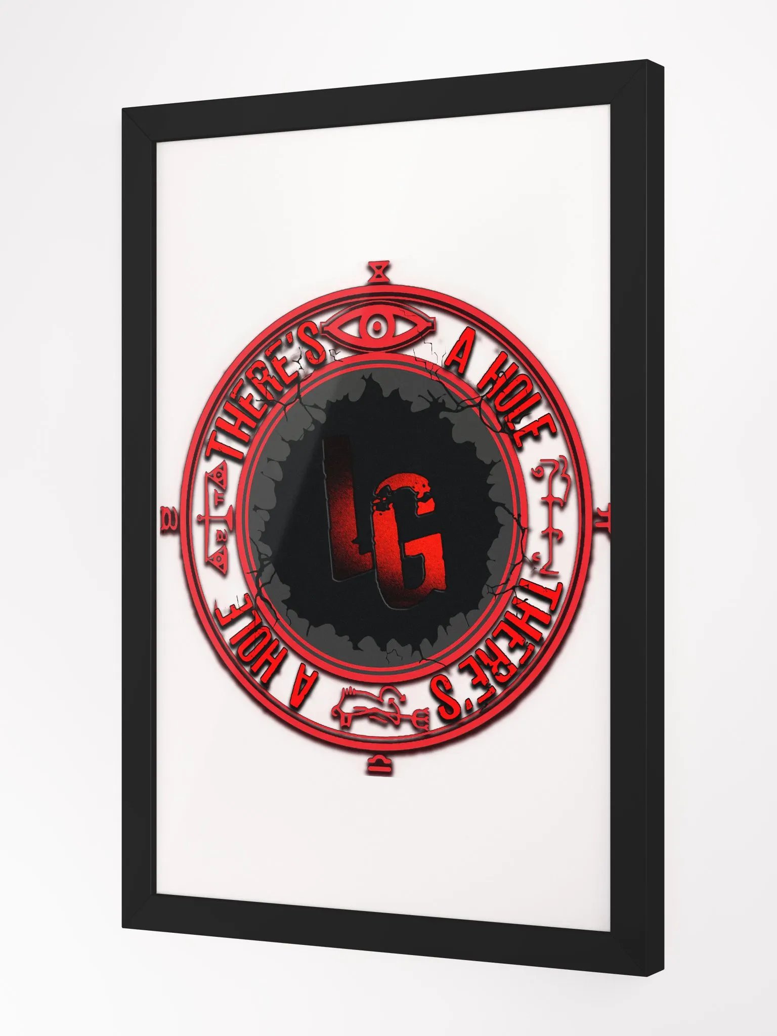 Framed Matte Poster There's A Hole product image (2)