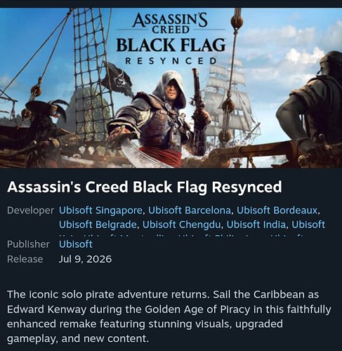 A Pirate's Life For Me!🏴‍☠️🦜 

It's official my besty Yokai gifted me #assassincreedblackflag Resynced and I will be doing sp...