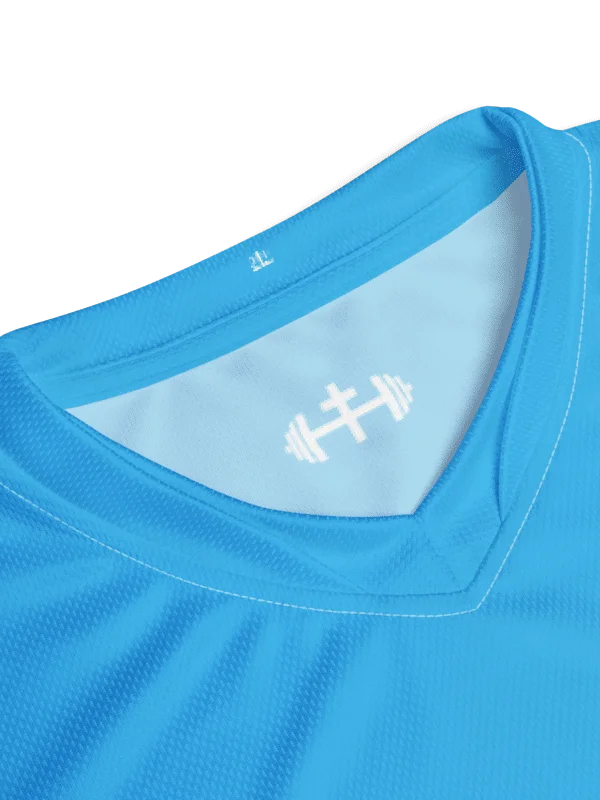 His House Mens Performance V-Neck T-Shirt - Blue Sky product image (5)