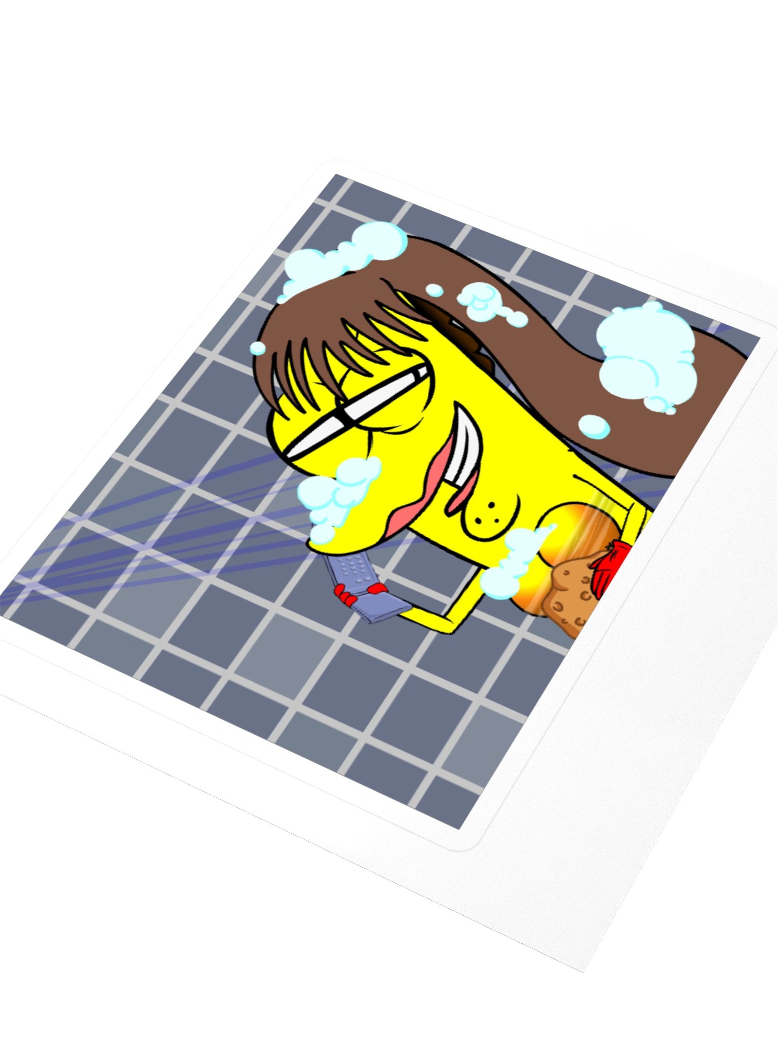 Disturbing Image Decals Taco-Man Shower Ending Sticker | Taco-Man Classics
