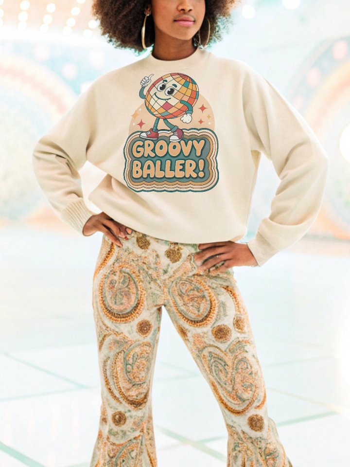 Groovy Baller Crewneck Sweatshirt product image (1)