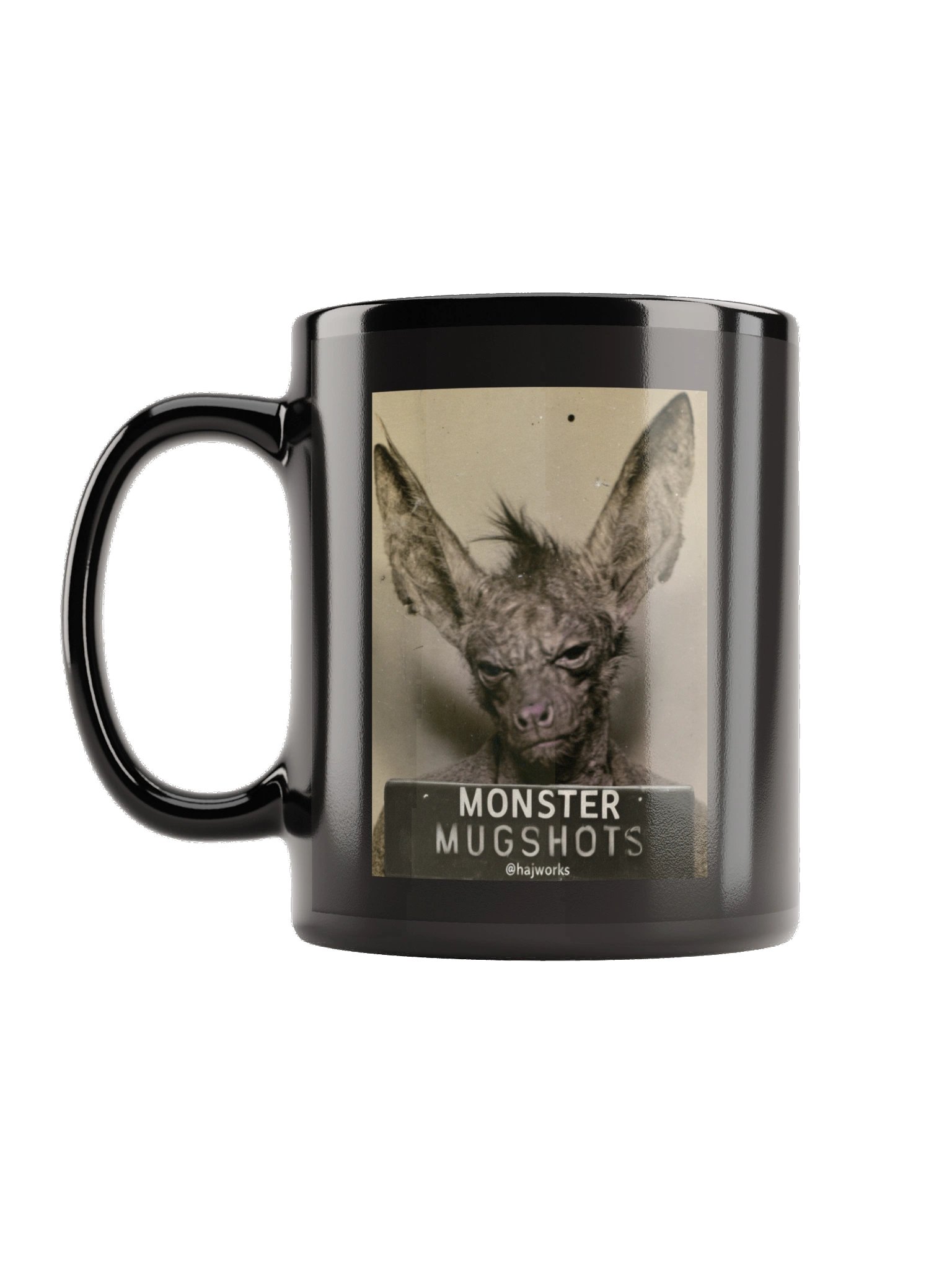 Monster Mugshots No. 006 - Black Ceramic Mug product image (1)