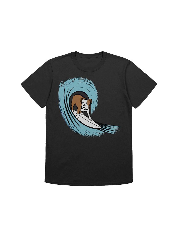 Bulldog Surfing Unisex T-Shirt product image (3)