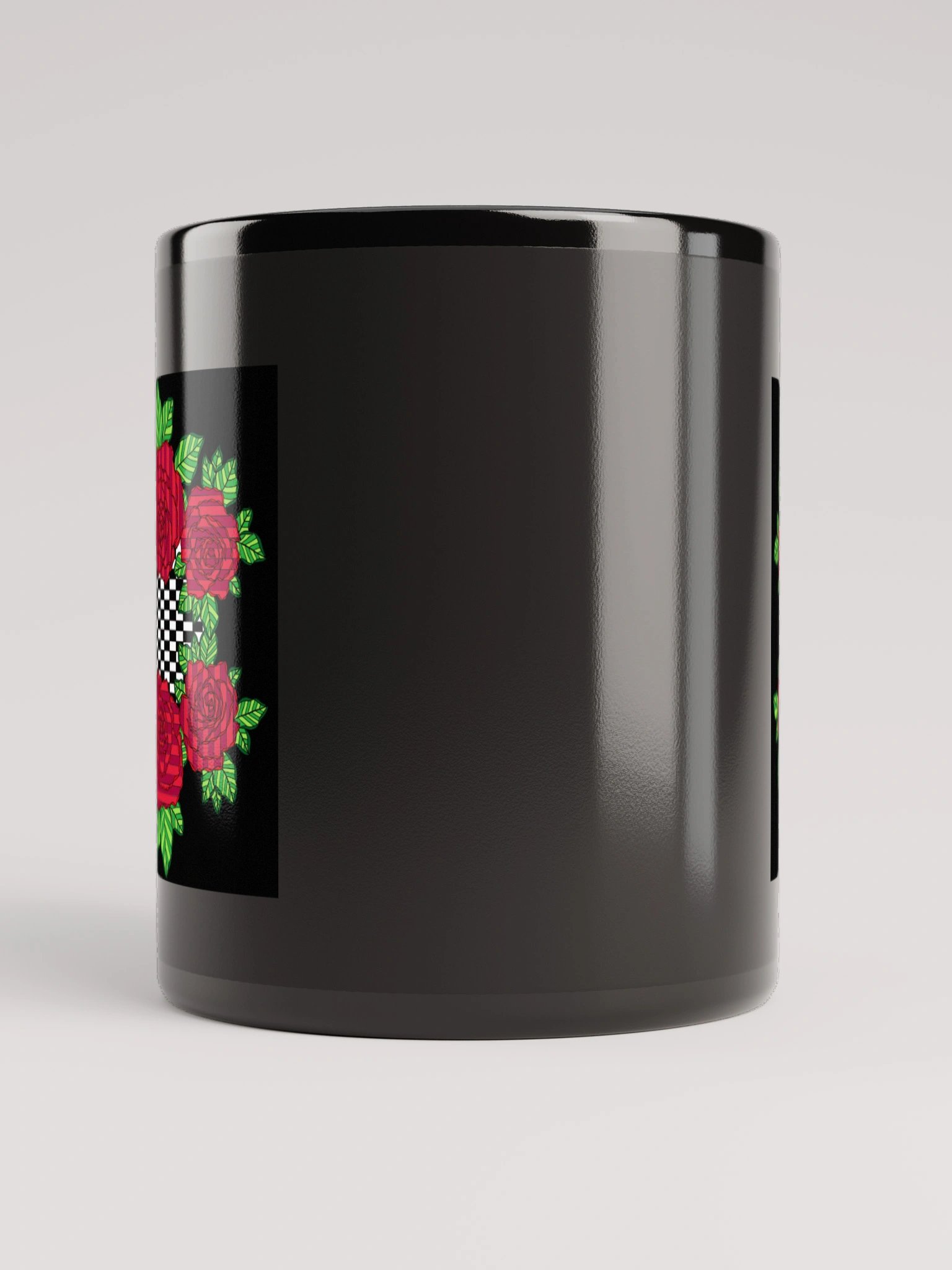Black Glossy Mug (Rose-Black) product image (2)