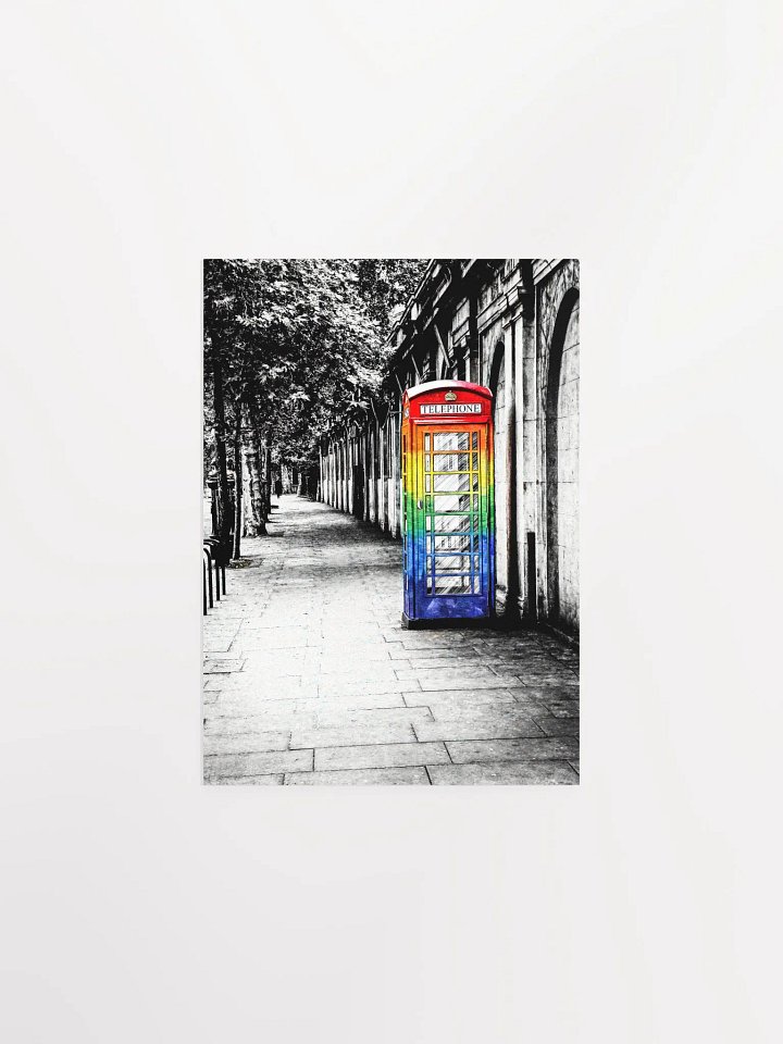 British Telephone Box - LGBTQ Pride Design Studio Art Print product image (1)