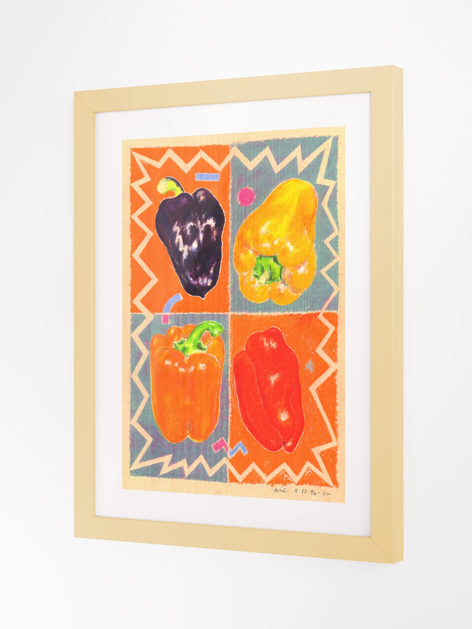 Peppers print framed product image (2)
