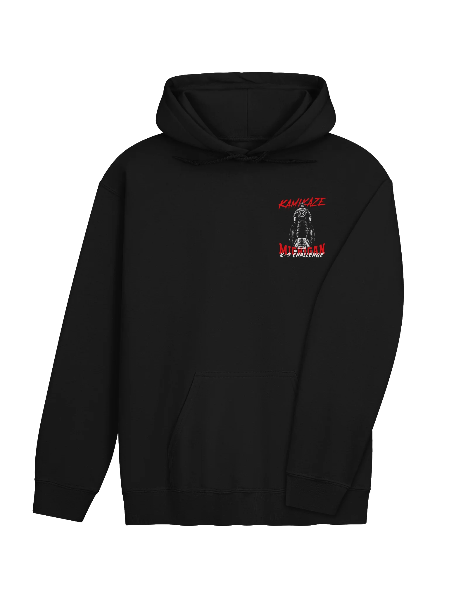 2026 Michigan K-9Challenge -KAMIKAZE - back and Chest Print Hoodie product image (4)