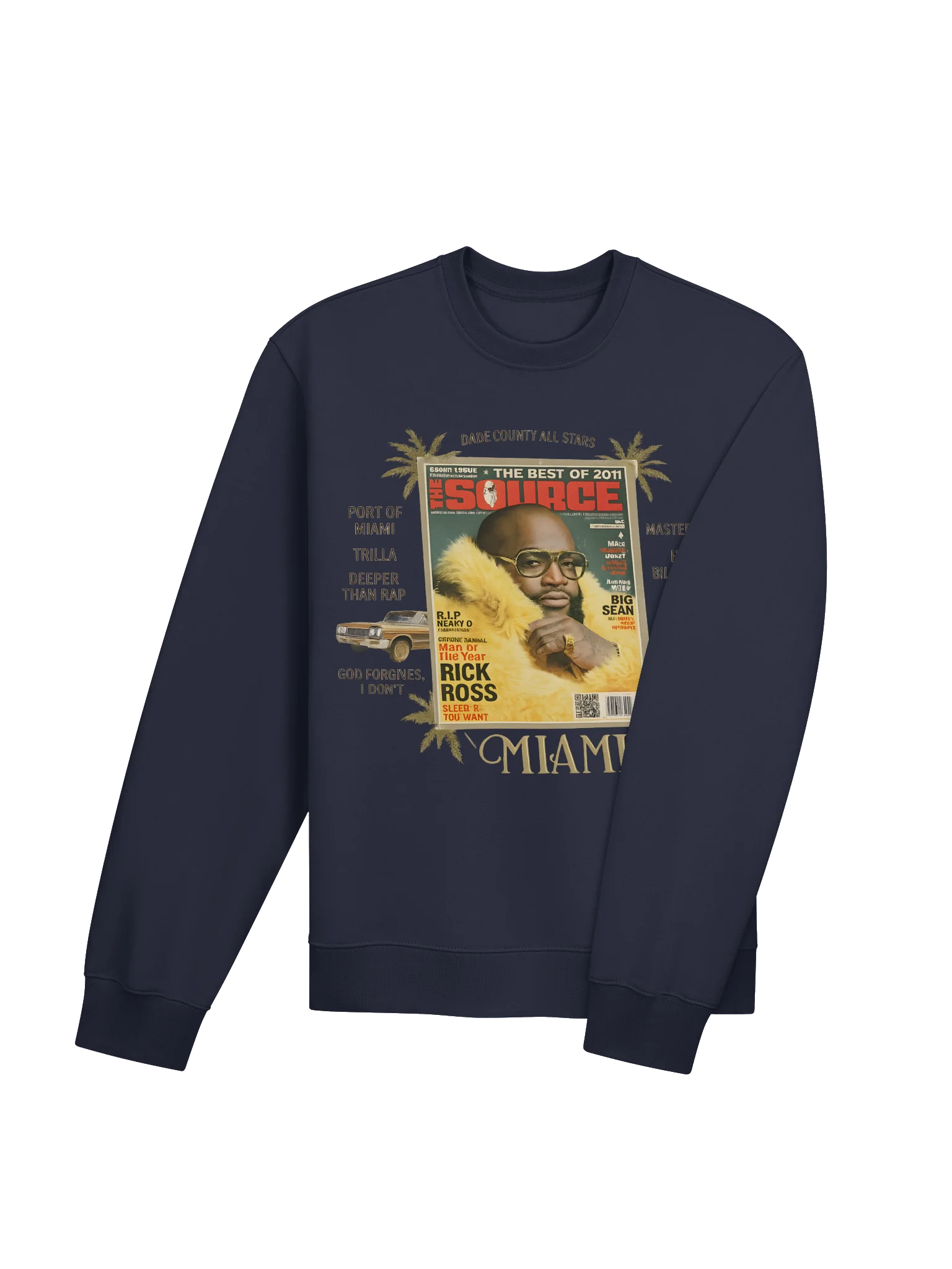 Rick Ross Miami Collage Oversized Sweatshirt product image (7)