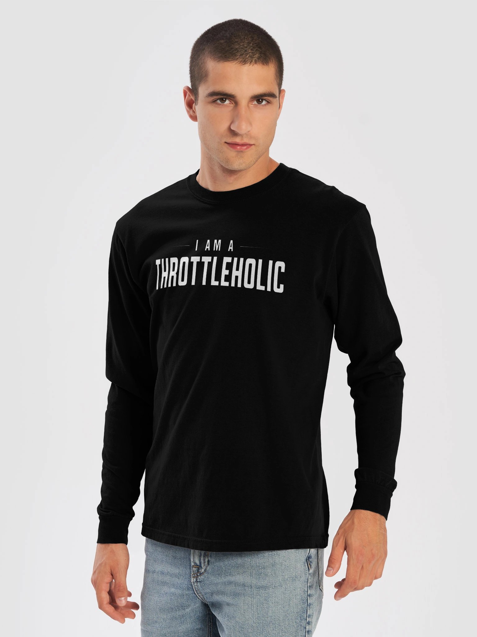 I Am A Throttleholic Heavyweight Long Sleeve Tee product image (5)