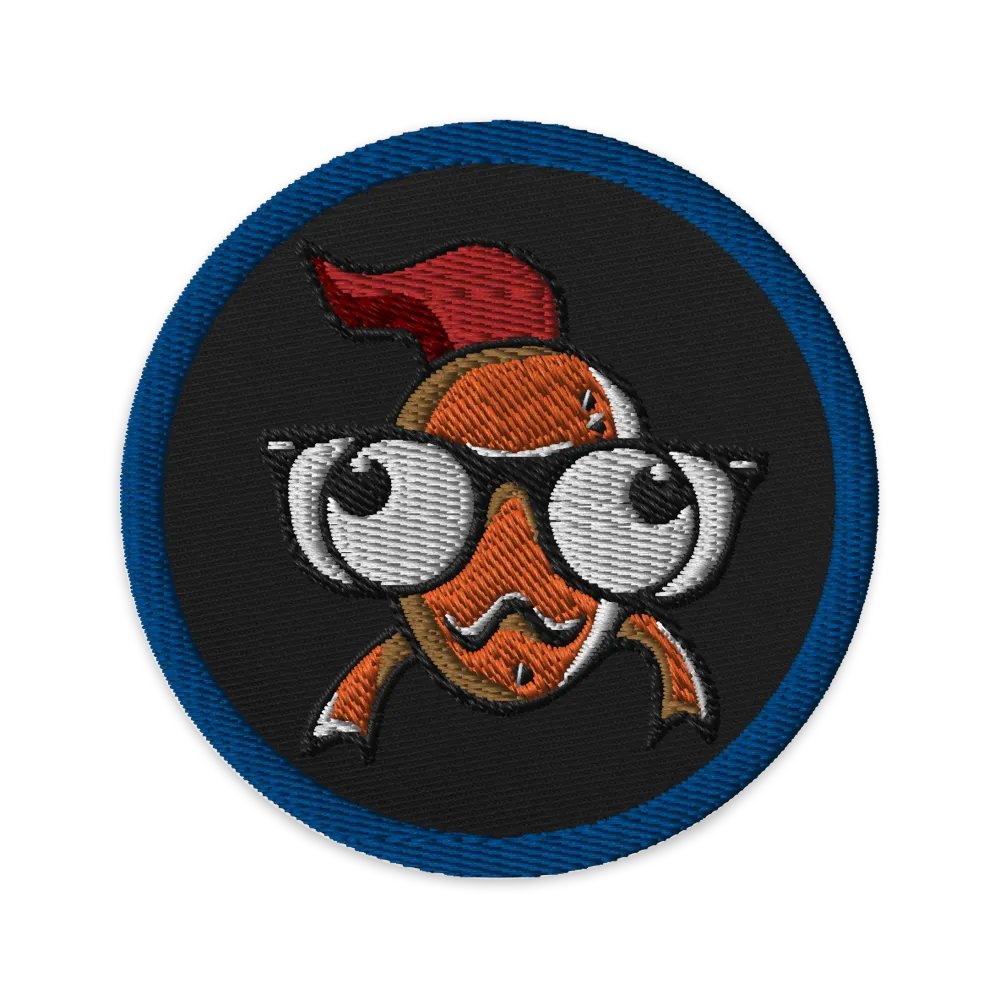 FEESH Logo Circle Patch [blue border] product image (1)