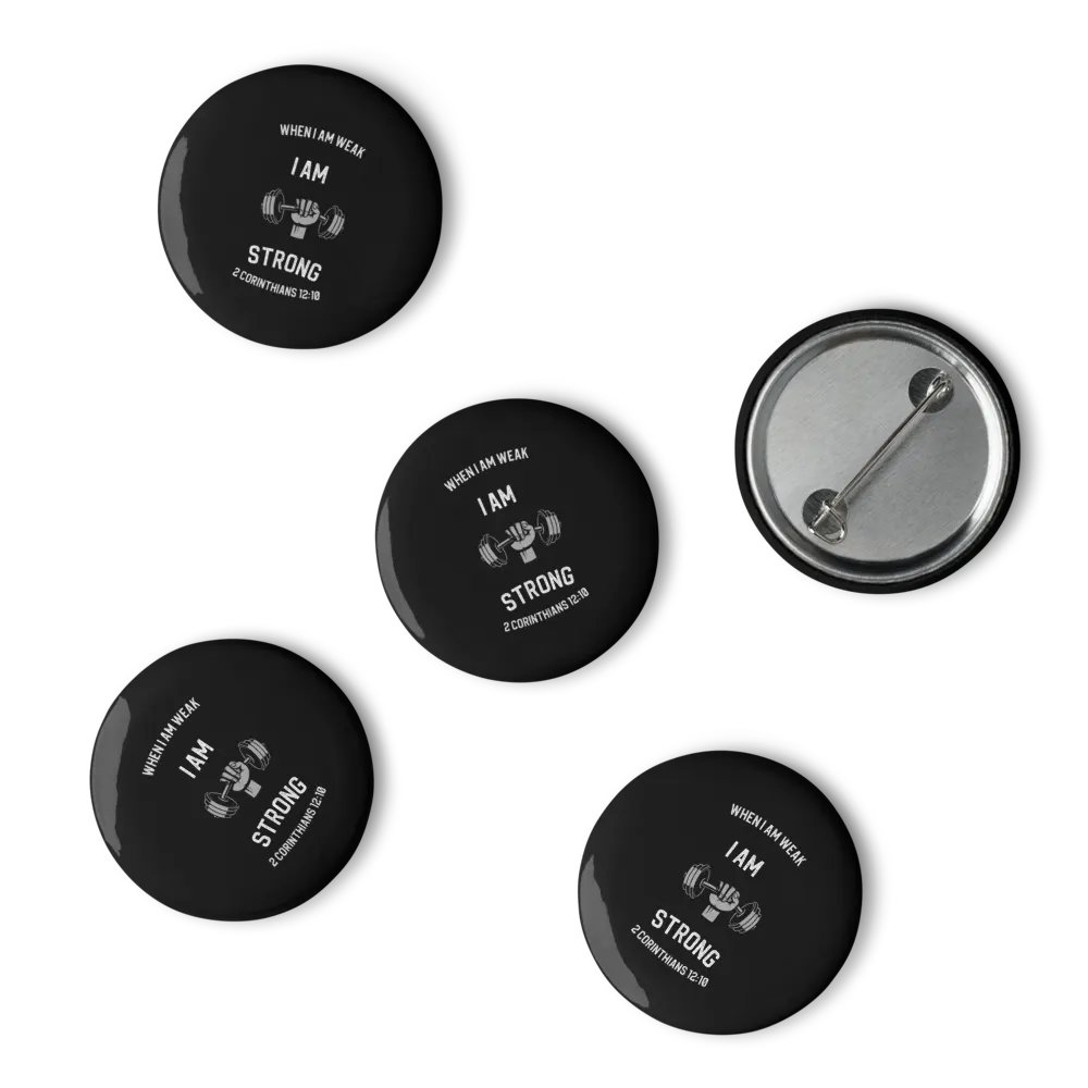I Am Strong Pin Sets: Black product image (6)