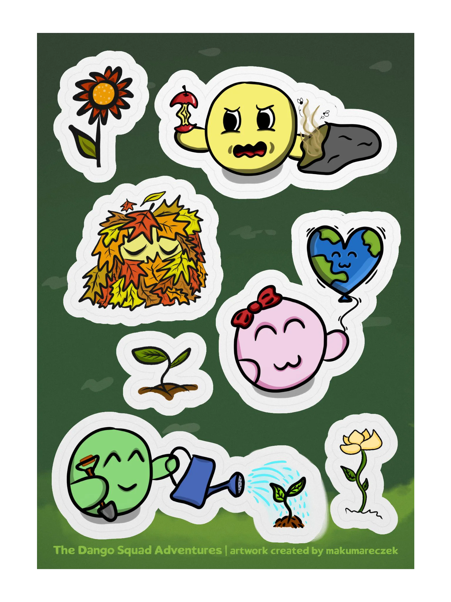Earth Day Set - Kiss Cut Sticker Sheet product image (1)