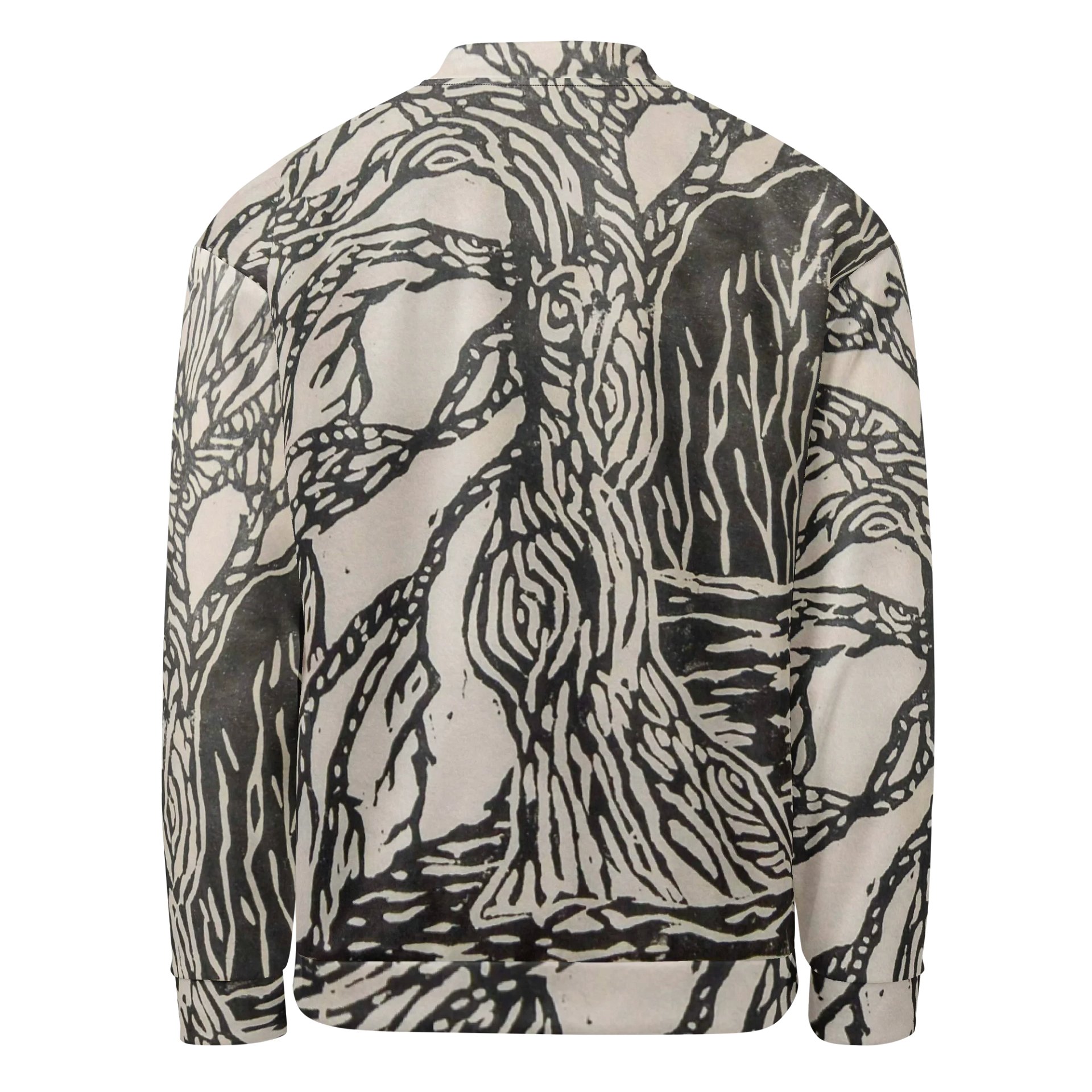 Yin and yang Japanese block print Bomber Jacket product image (2)