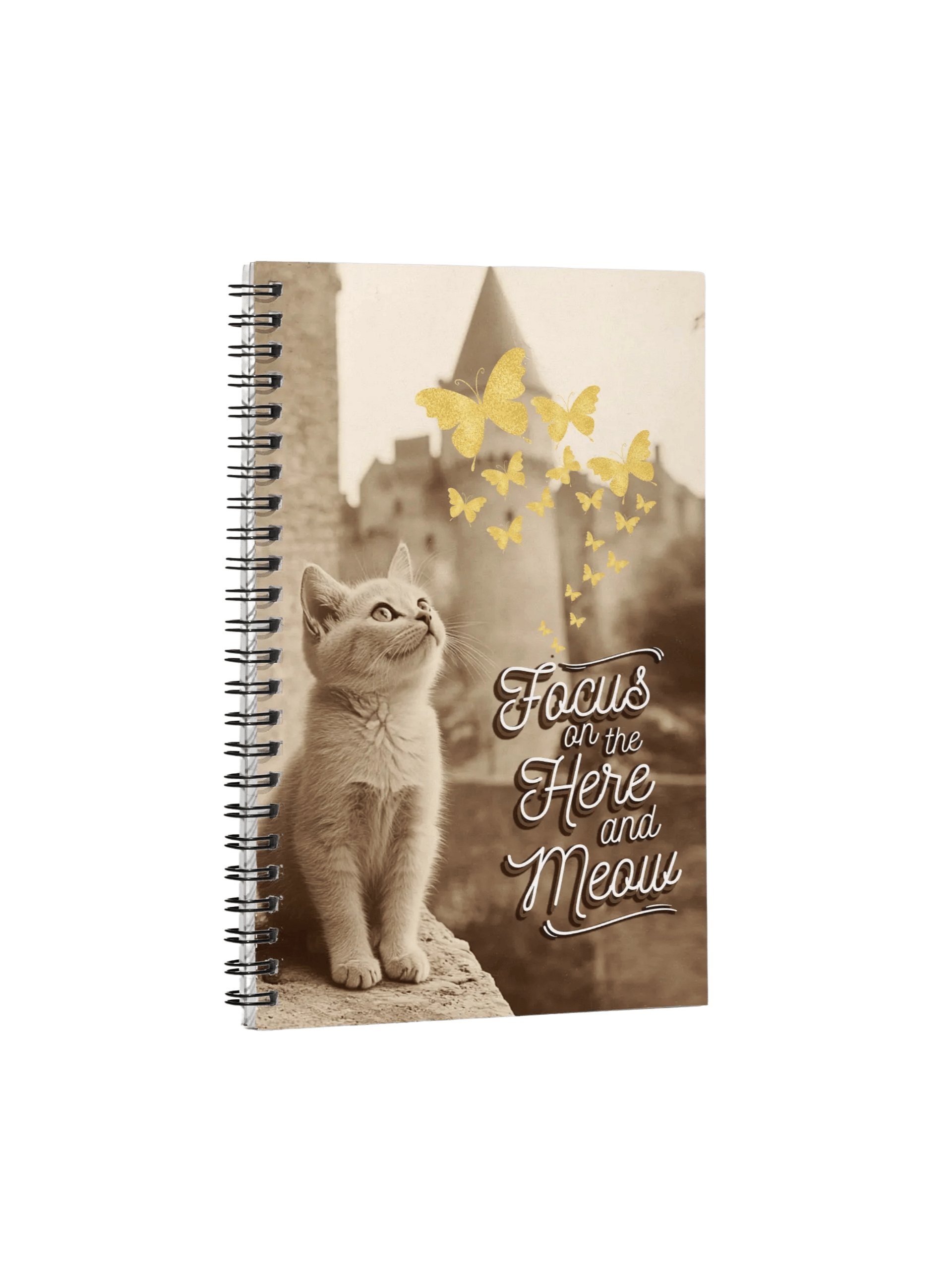 Here and Meow: Spiral Notebook product image (1)