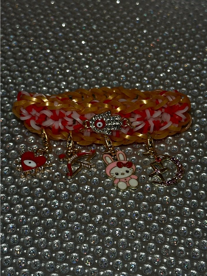 Shooting For The Stars Bunny Evil Eye Elastic Band Bracelet product image (2)