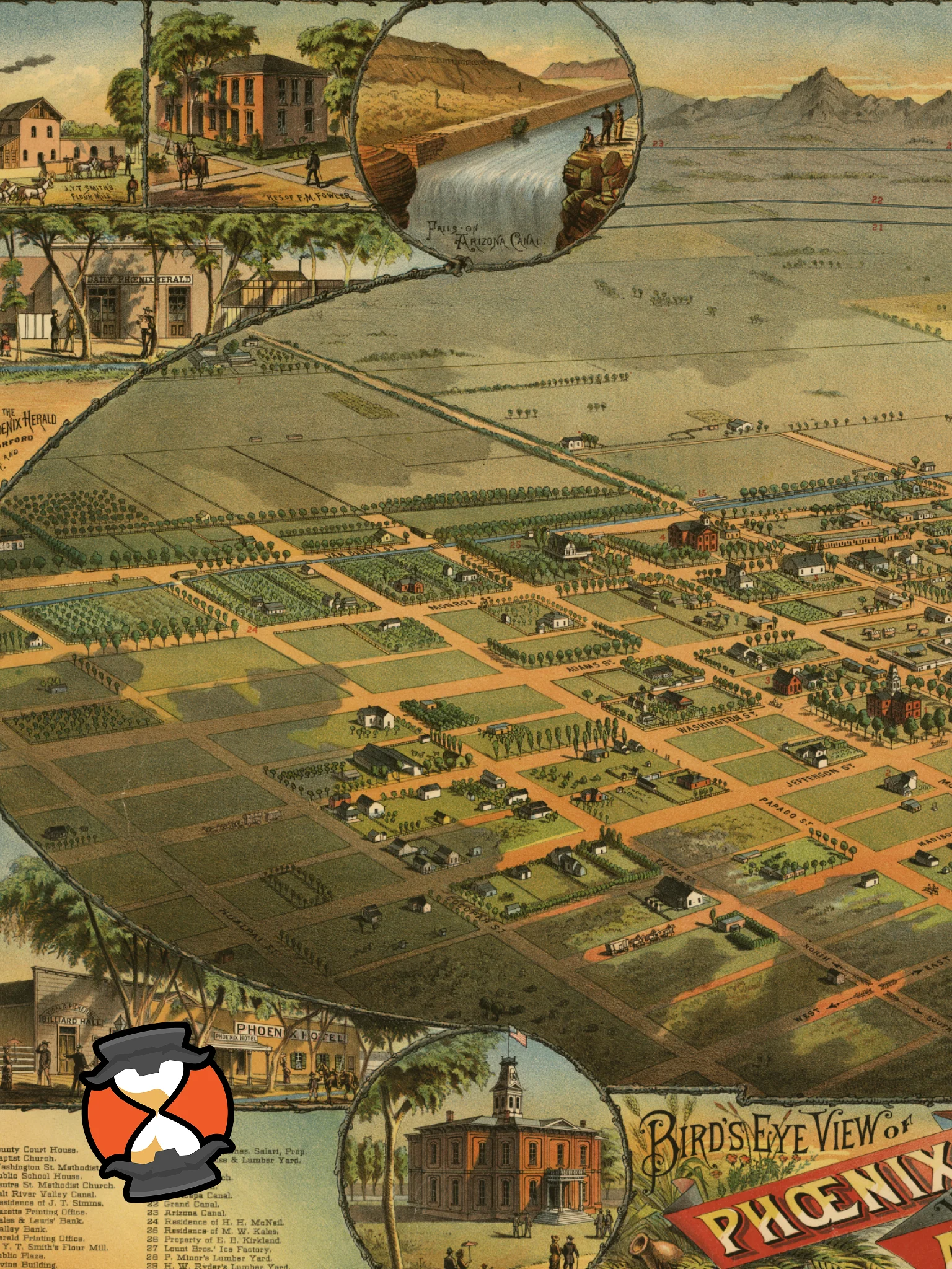 Phoenix Arizona 1885 (Canvas Print) product image (2)