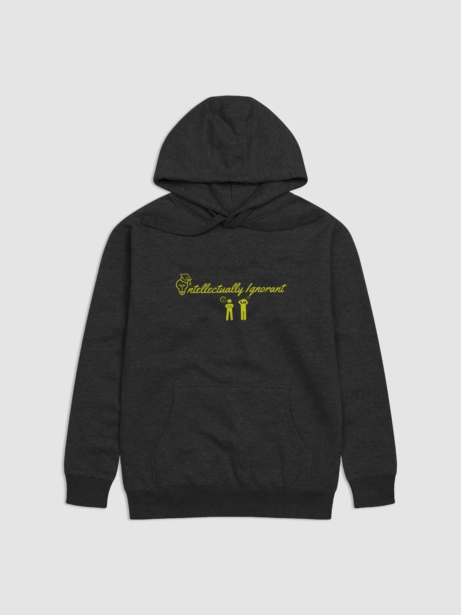 Intellectually Ignorant ( Yellow Logo) premium Hoodie product image (5)