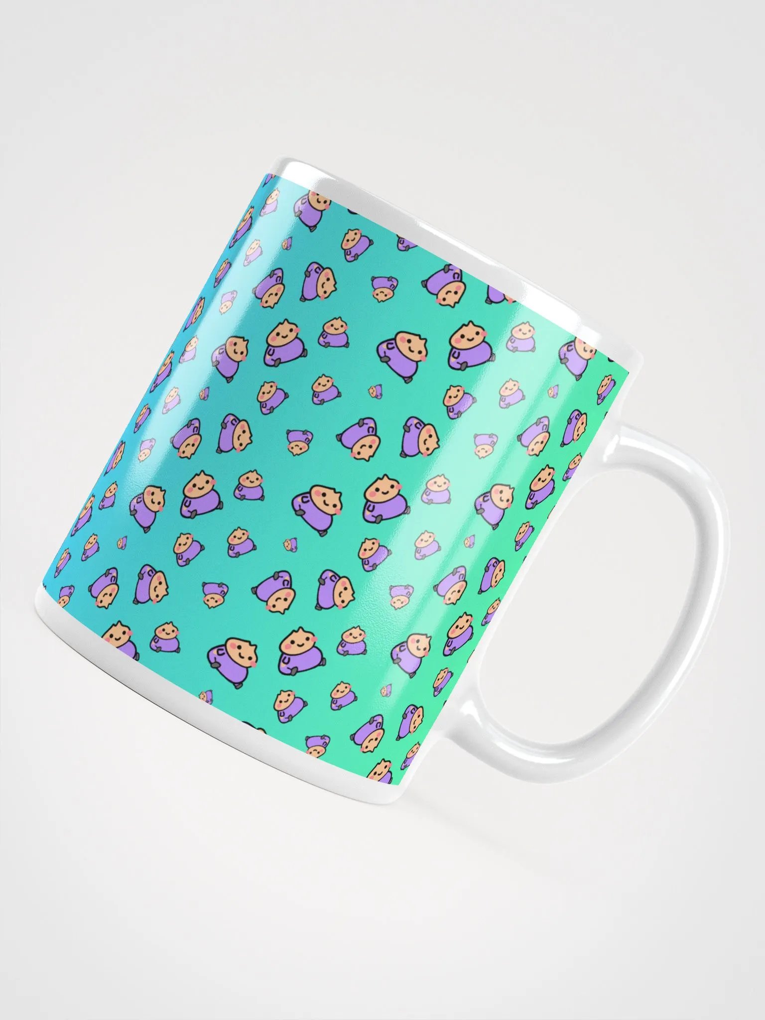 Dumpling Sitt | 2 | Pattern on Gradient | Glossy Mug product image (5)