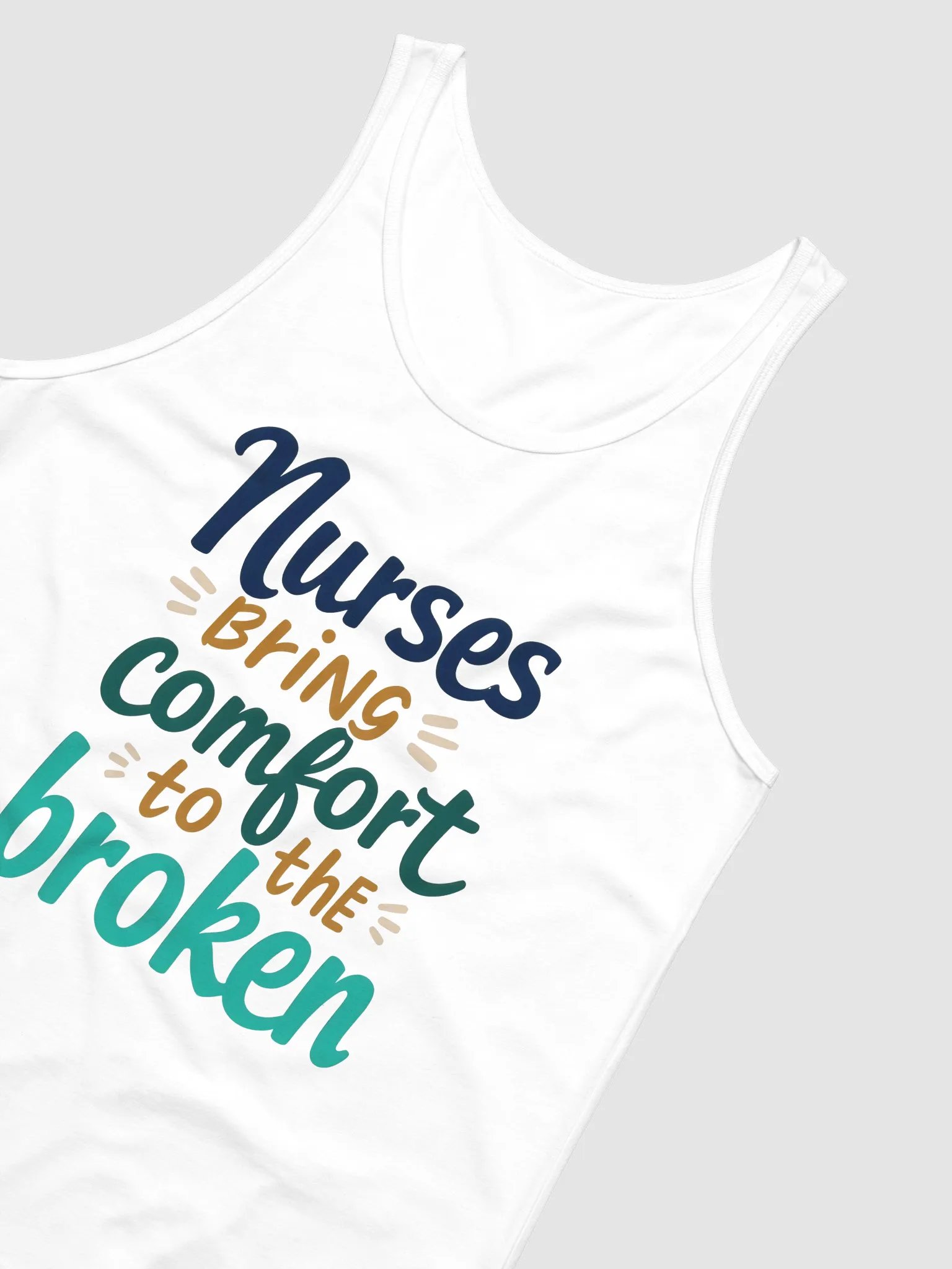 Comforting Nurses Typographic Tank product image (19)