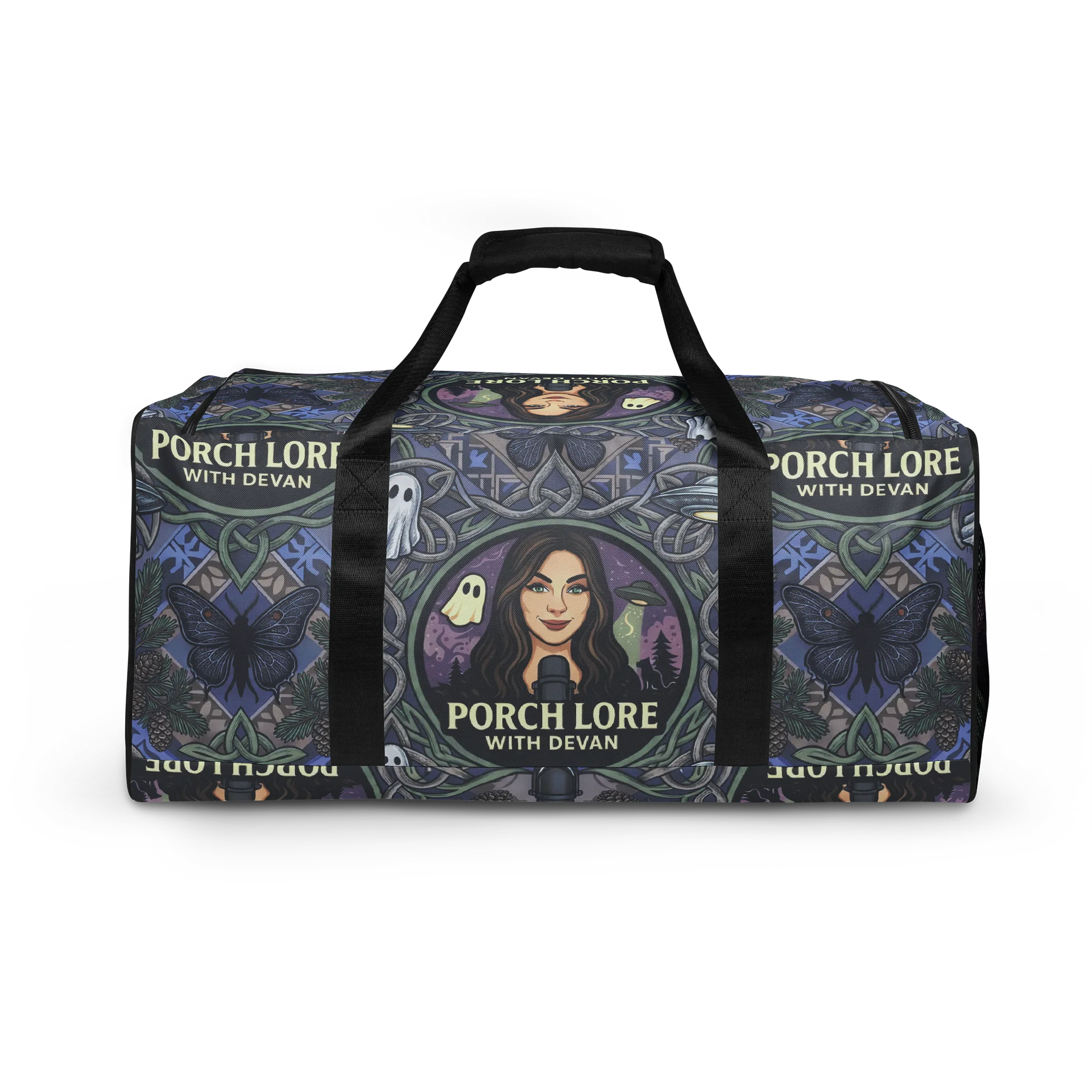 PORCH LORE DEVAN PERIWINKLE MOTH DUFFLE BAG product image (5)