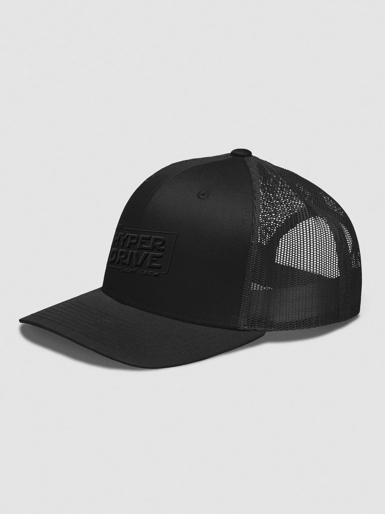 Hyperdrive Flight Crew Black Out Trucker Hat product image (2)