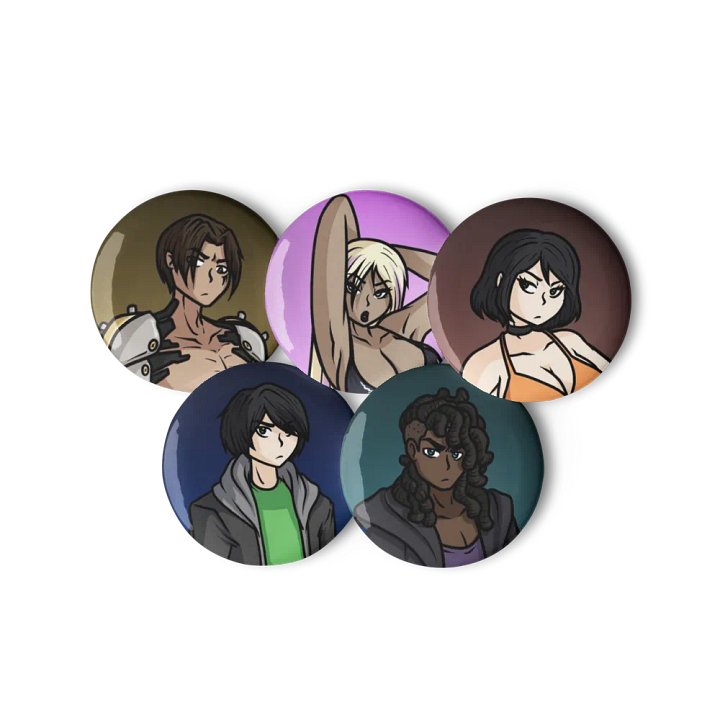 Obsidian Blaze Character Pin Set product image (3)