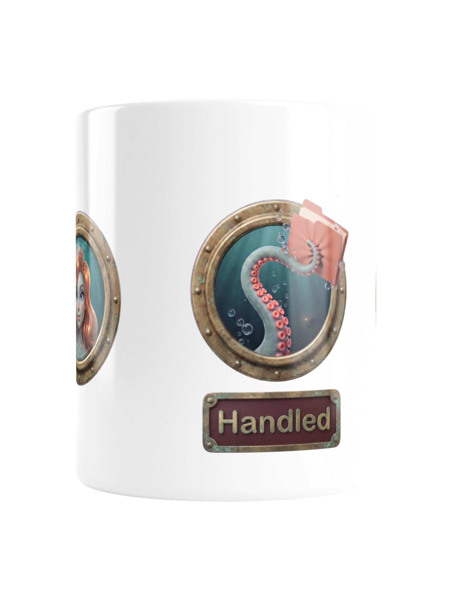 Handled logo and porthole mug product image (2)