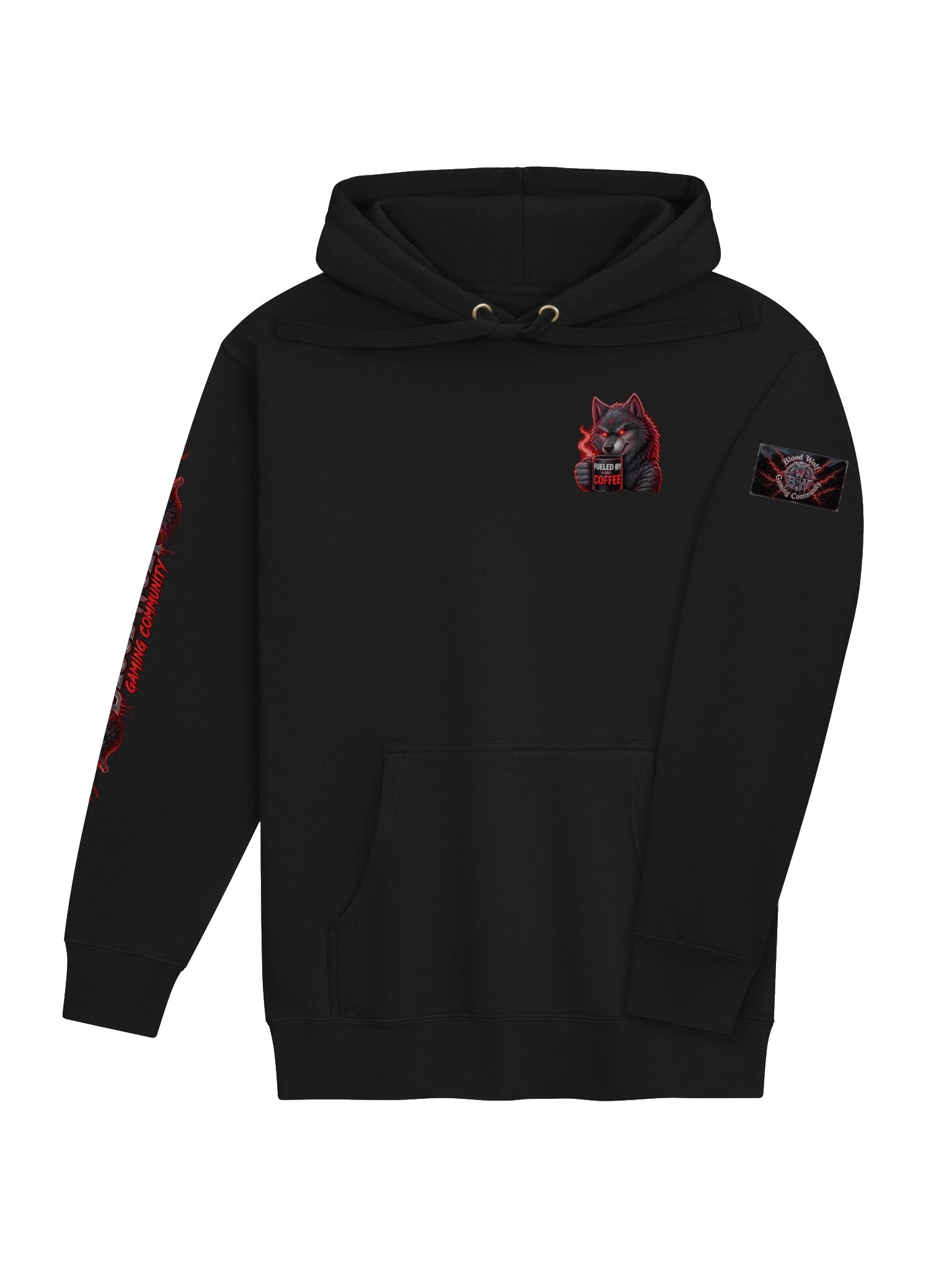 Fueled by Coffee Wolf Hoodie product image (41)