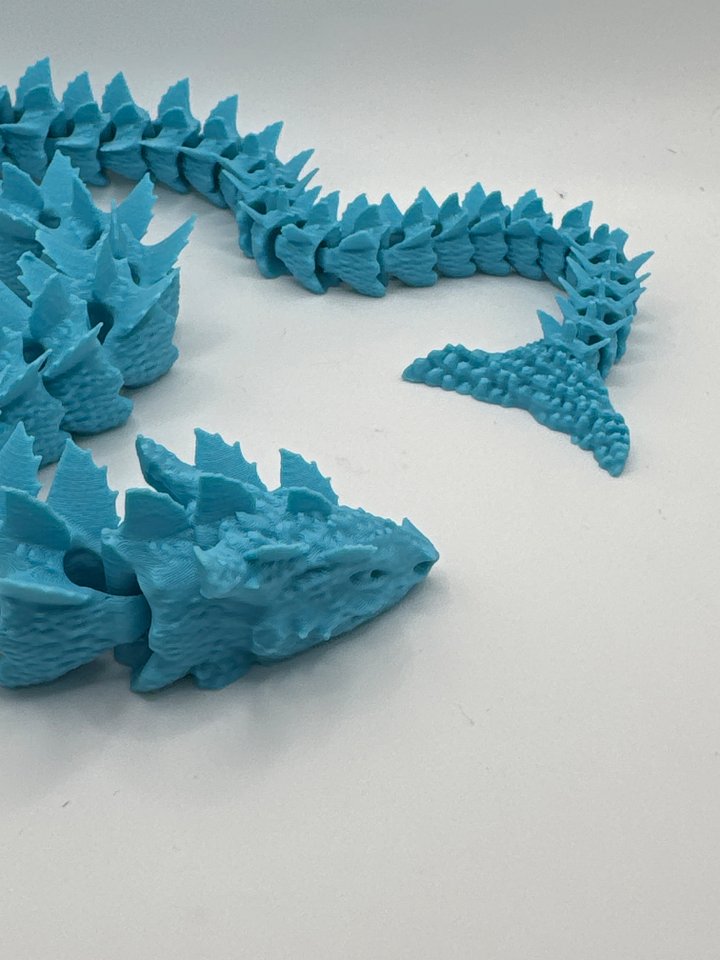 Teal aqua dragon product image (1)