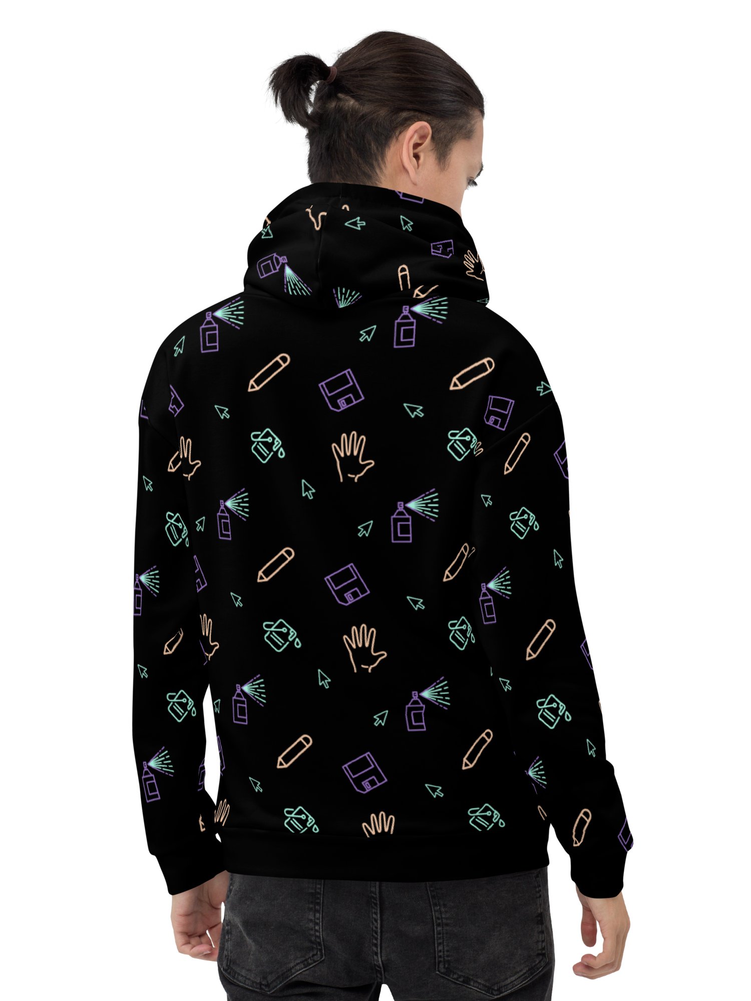 Computer Lab print classic hoodie product image (2)