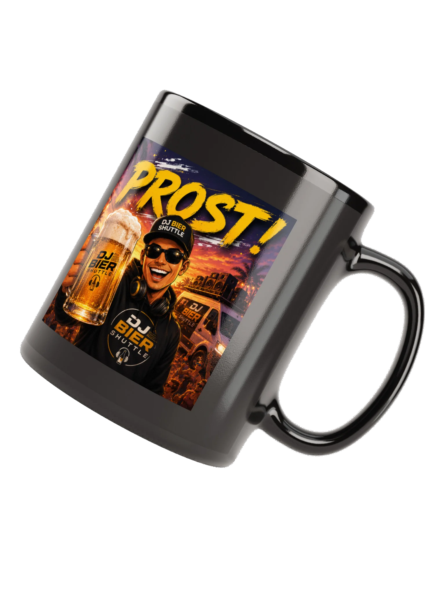 DJ Beer Shuttle Coffee Mug Black product image (6)