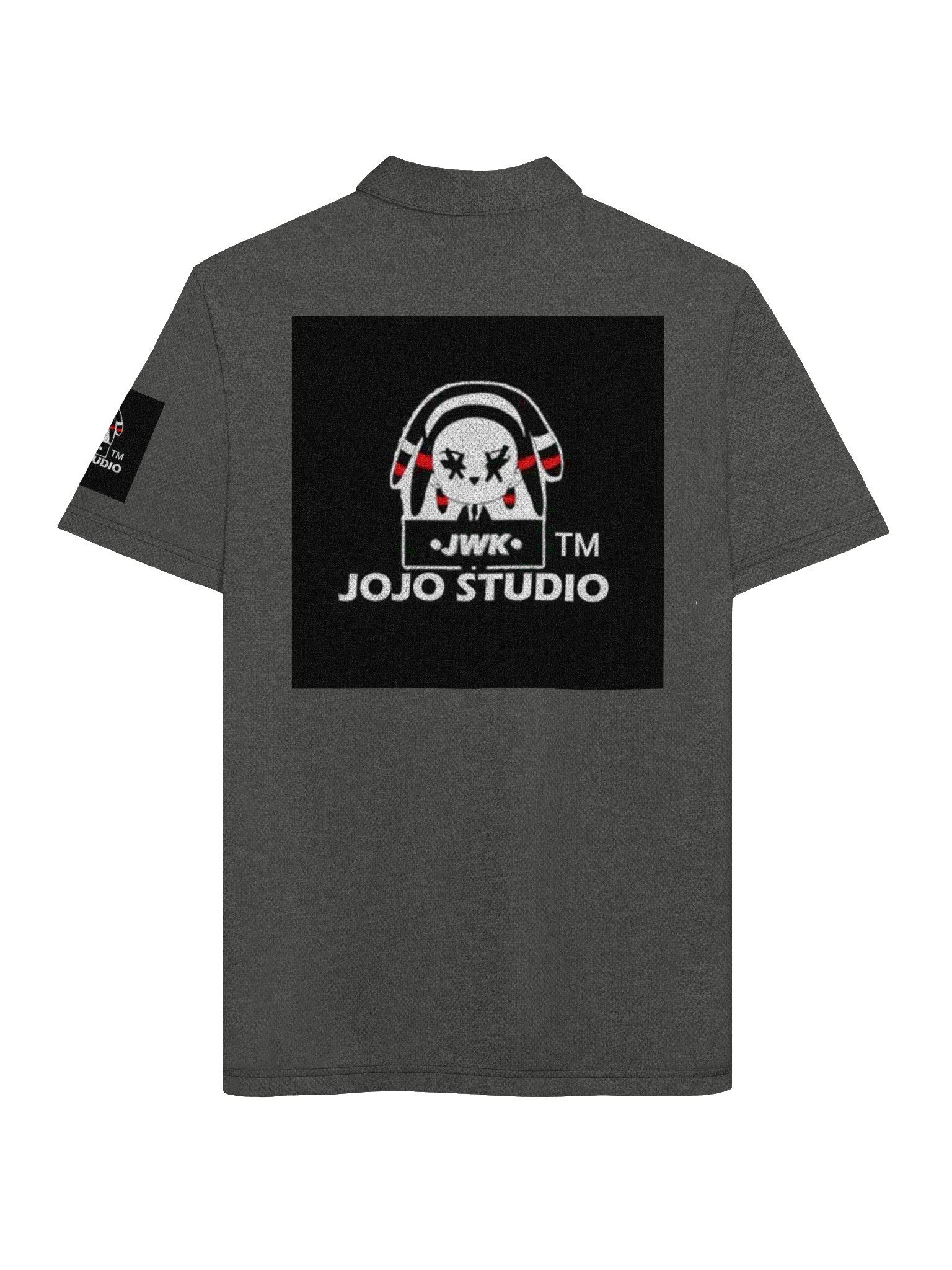 JWK Jojo Studio Luminous Brain Logo Polo — Adidas Space-Dyed product image (6)
