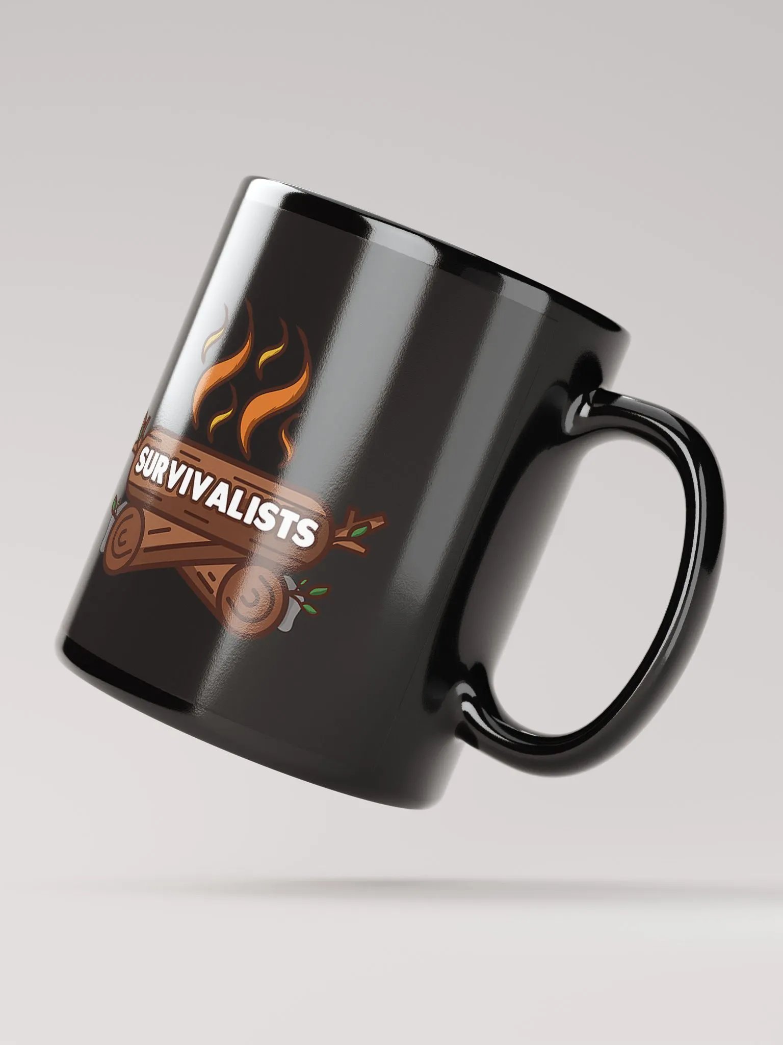 Survivalists Black Glossy Mug product image (2)