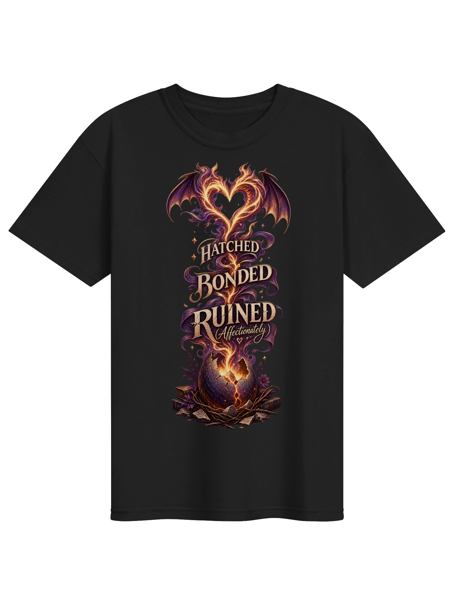 Hatched Bonded Ruined Affectionately Dragon Romantasy Tee product image (6)