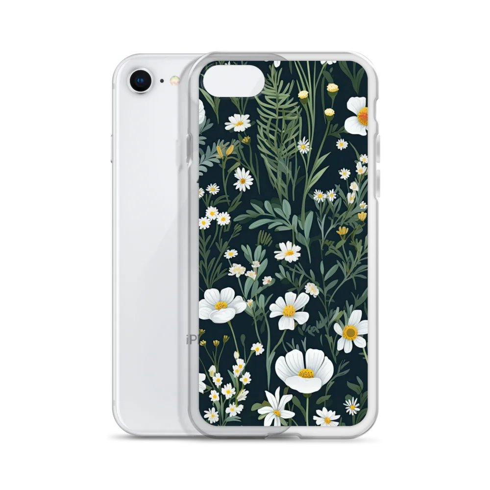 Floral Whimsy Clear iPhone® 7/8, 11, 12, 13, 14, 15, 16, 17, X/XS, SE, XR, Mini, Pro, Pro Max, Plus Cases. product image (2)