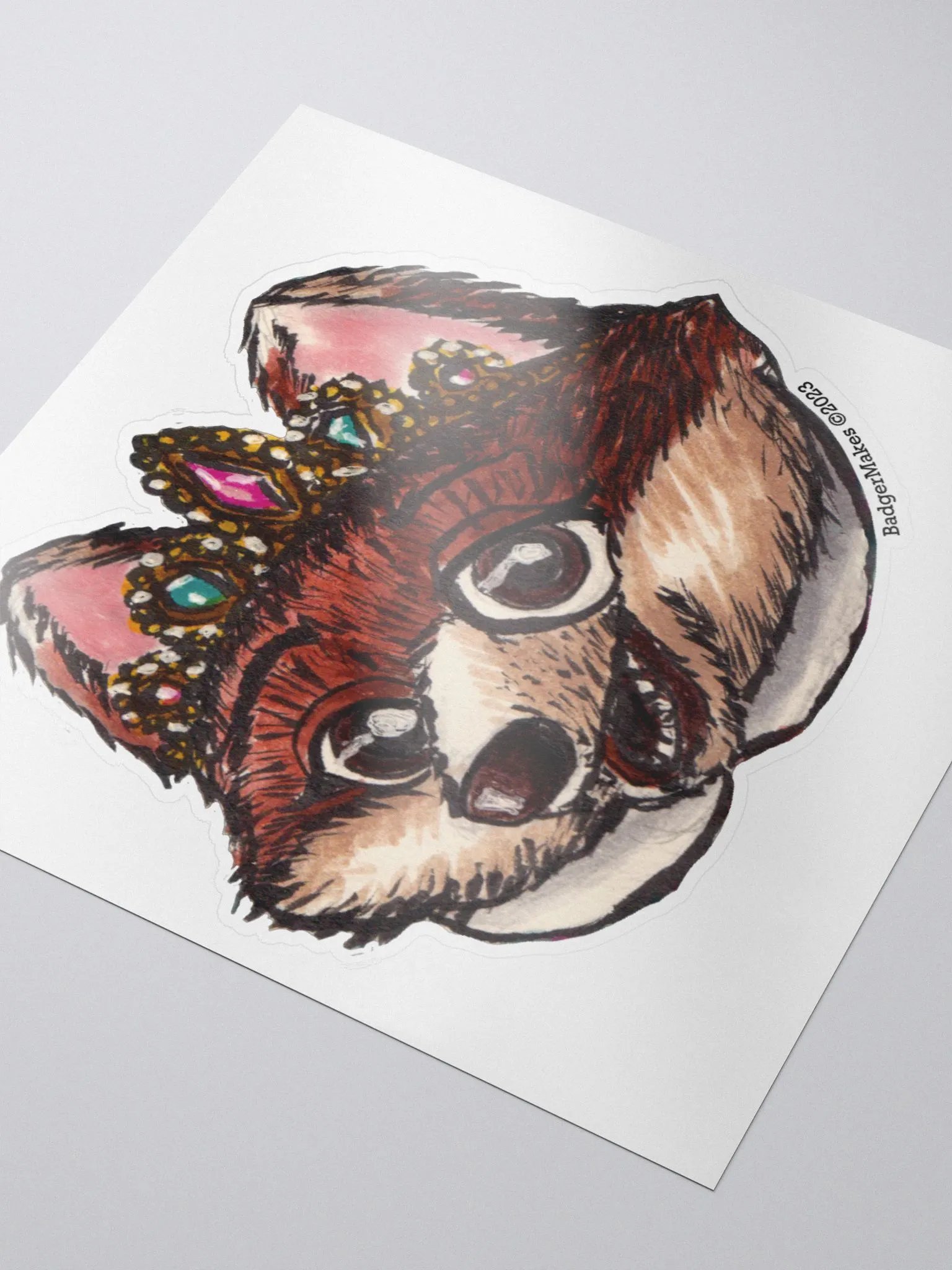 Princess Fox Sticker product image (3)