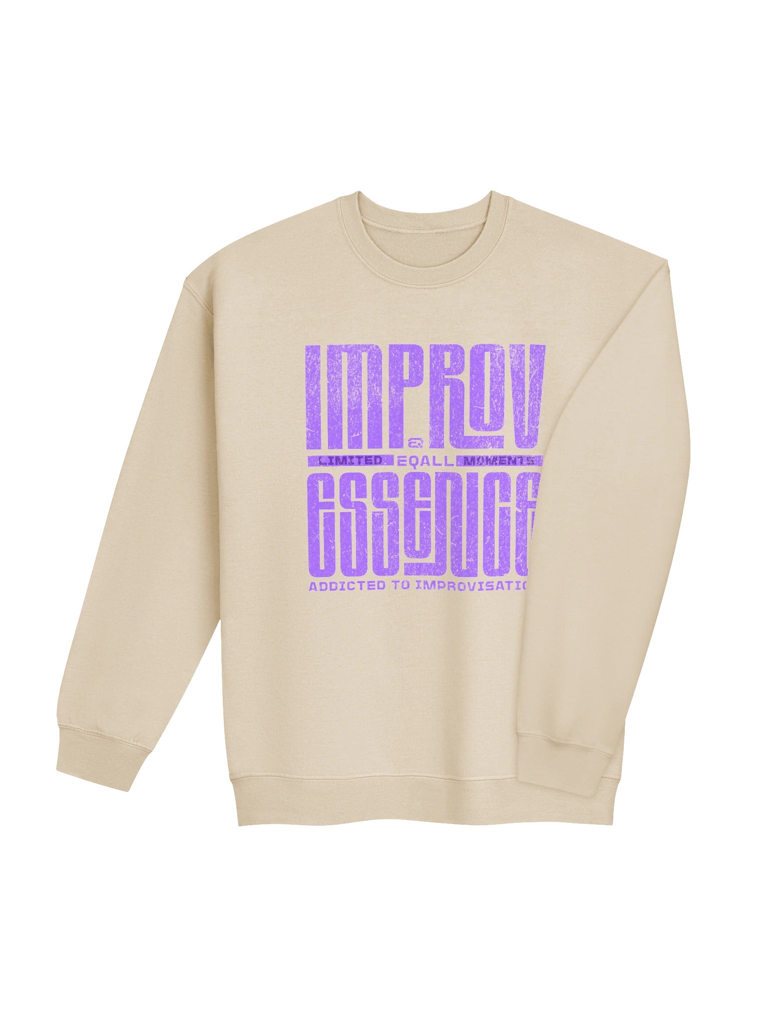 Limited IMPROV Moments Crewneck Gildan Sweatshirt_R3CVR.i mode by EQALL® Essentials_Purple product image (1)