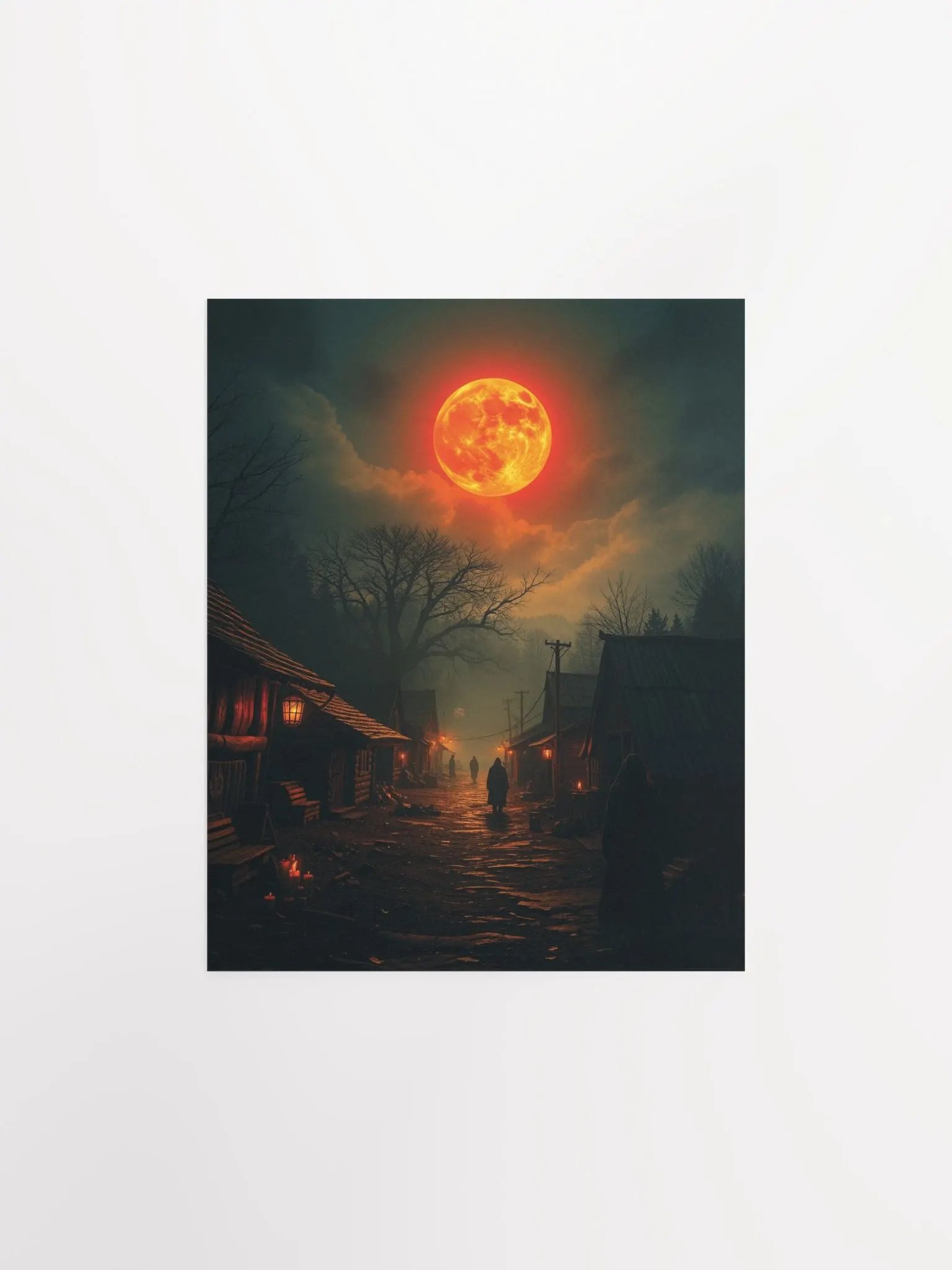 Moonlit Village Night Poster product image (5)
