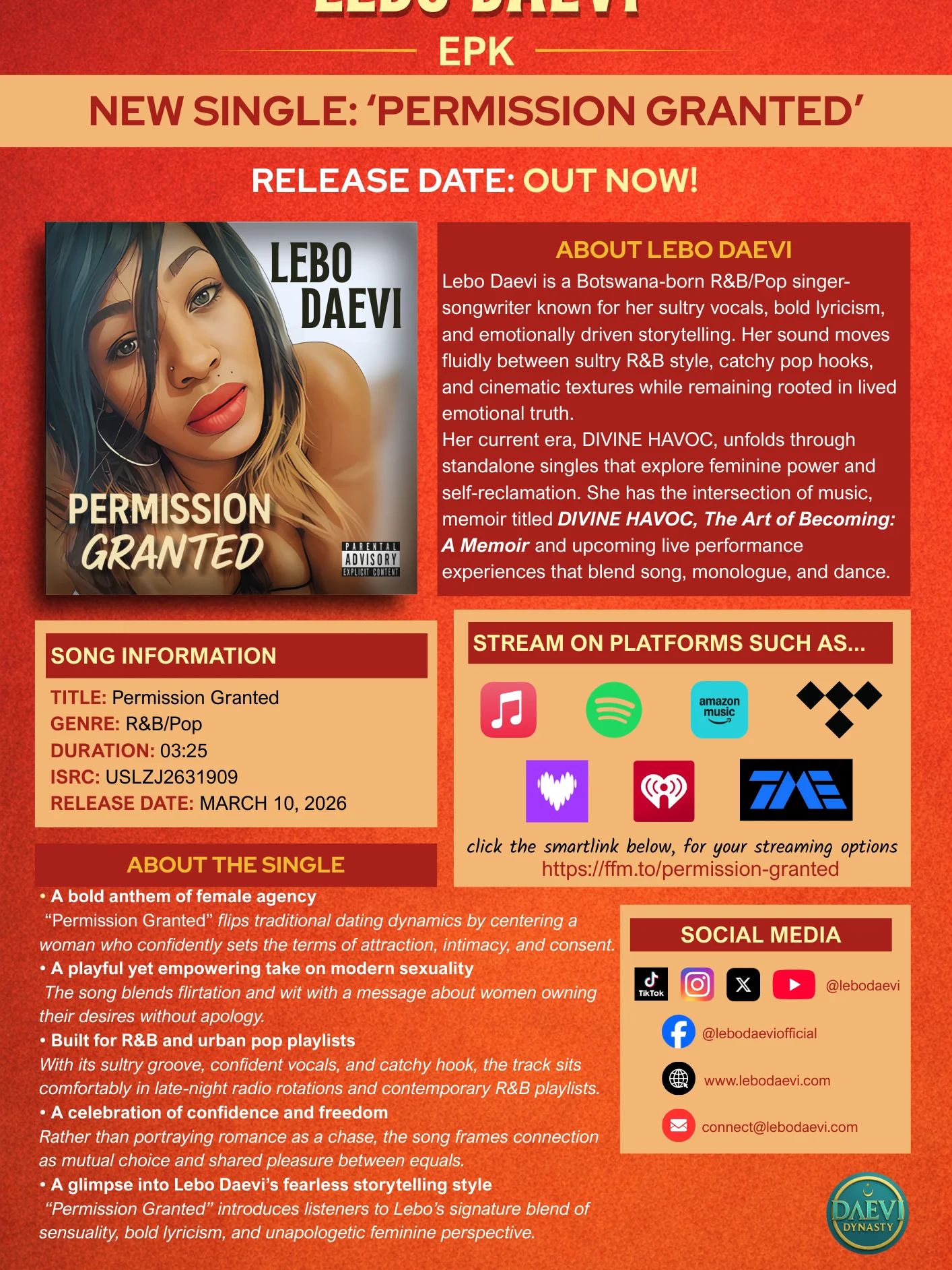 Official Electronic Press Kit (EPK) — Permission Granted product image (1)