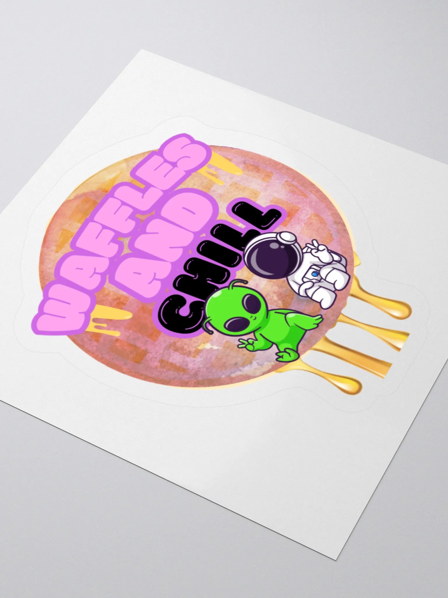 Waffles and Chill Sticker product image (8)