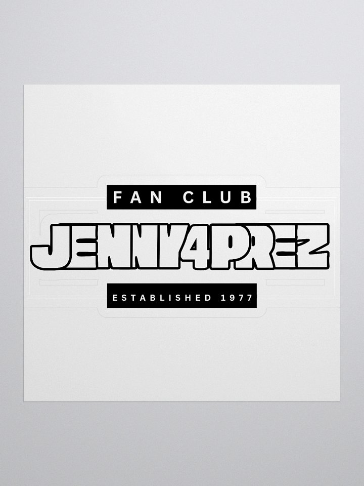 Jenny Fan Club Sticker product image (1)