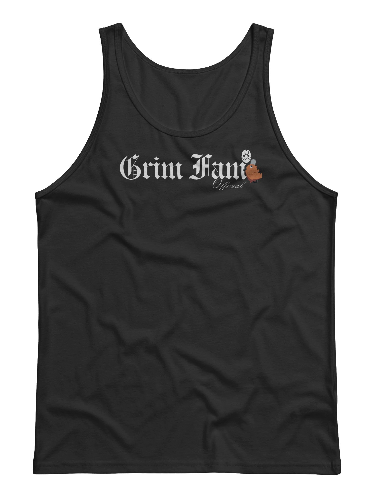 GRIM FAM X CHAINSAWMAN - TANKTOP/SINGLET #1 - Avail in ALL colors product image (1)