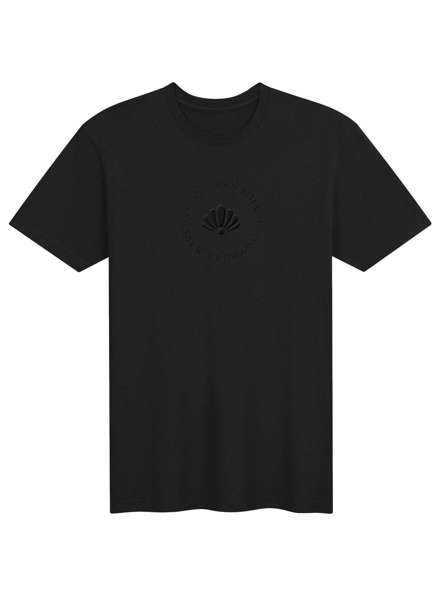 Privacy Is Normal Supersoft Tee Embroidery. product image (1)