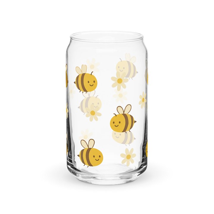 Buzzing Bee Can-Shaped Glass product image (1)