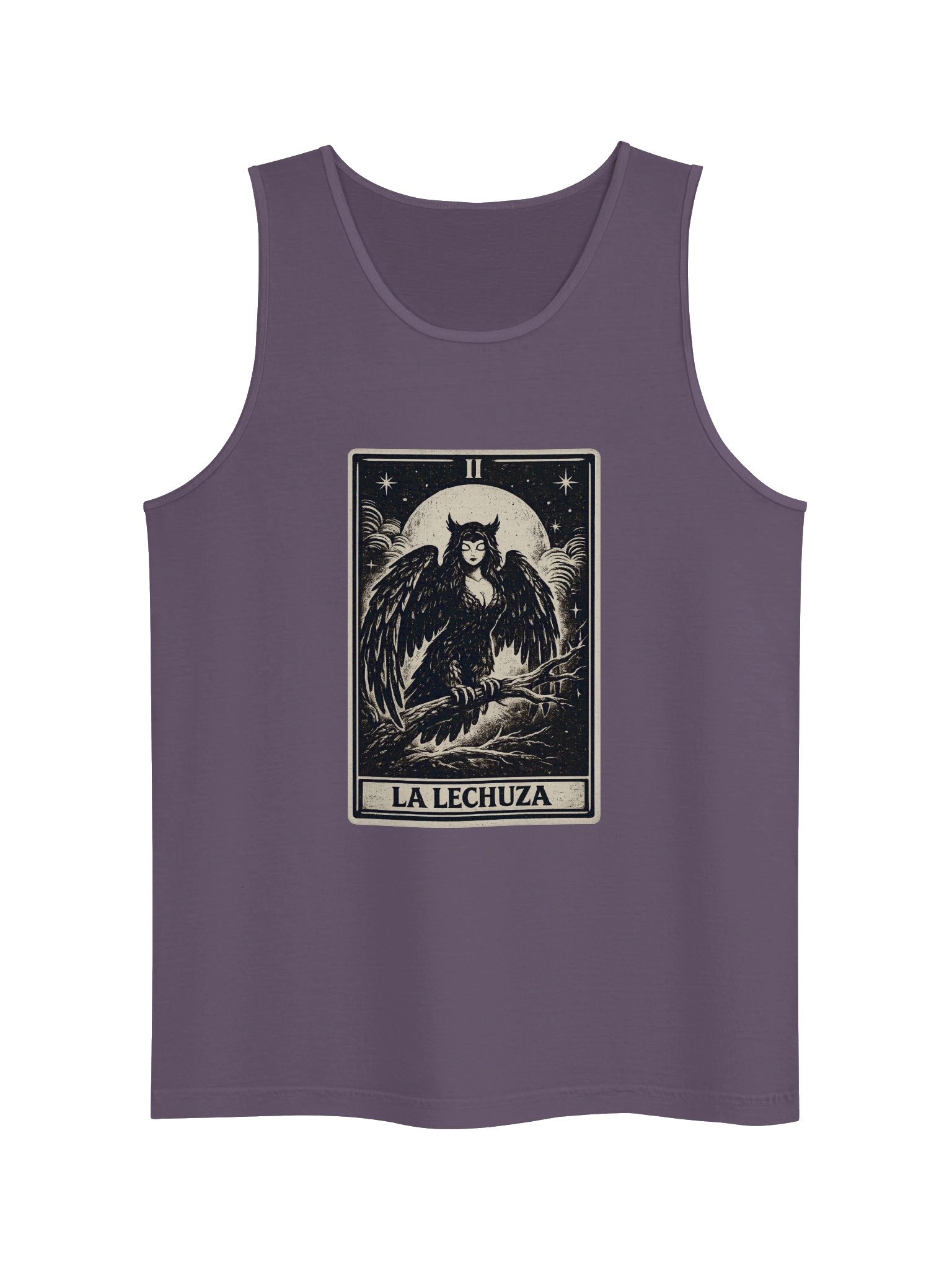 LA LECHUZA- HIGH PRIESTESS- UNISEX GARMENT DYED TANK TOP product image (4)