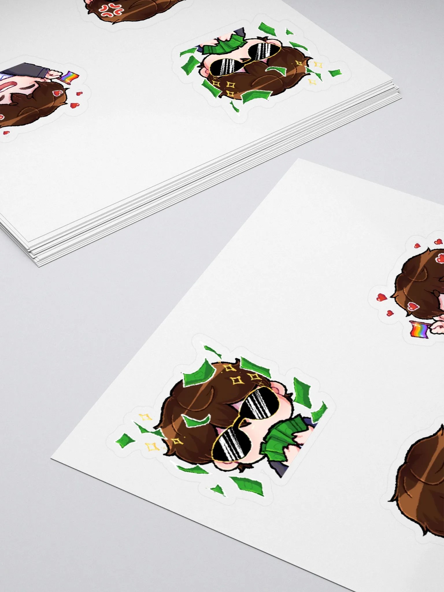 BK Twitch Emote Kiss Cut Stickers product image (4)