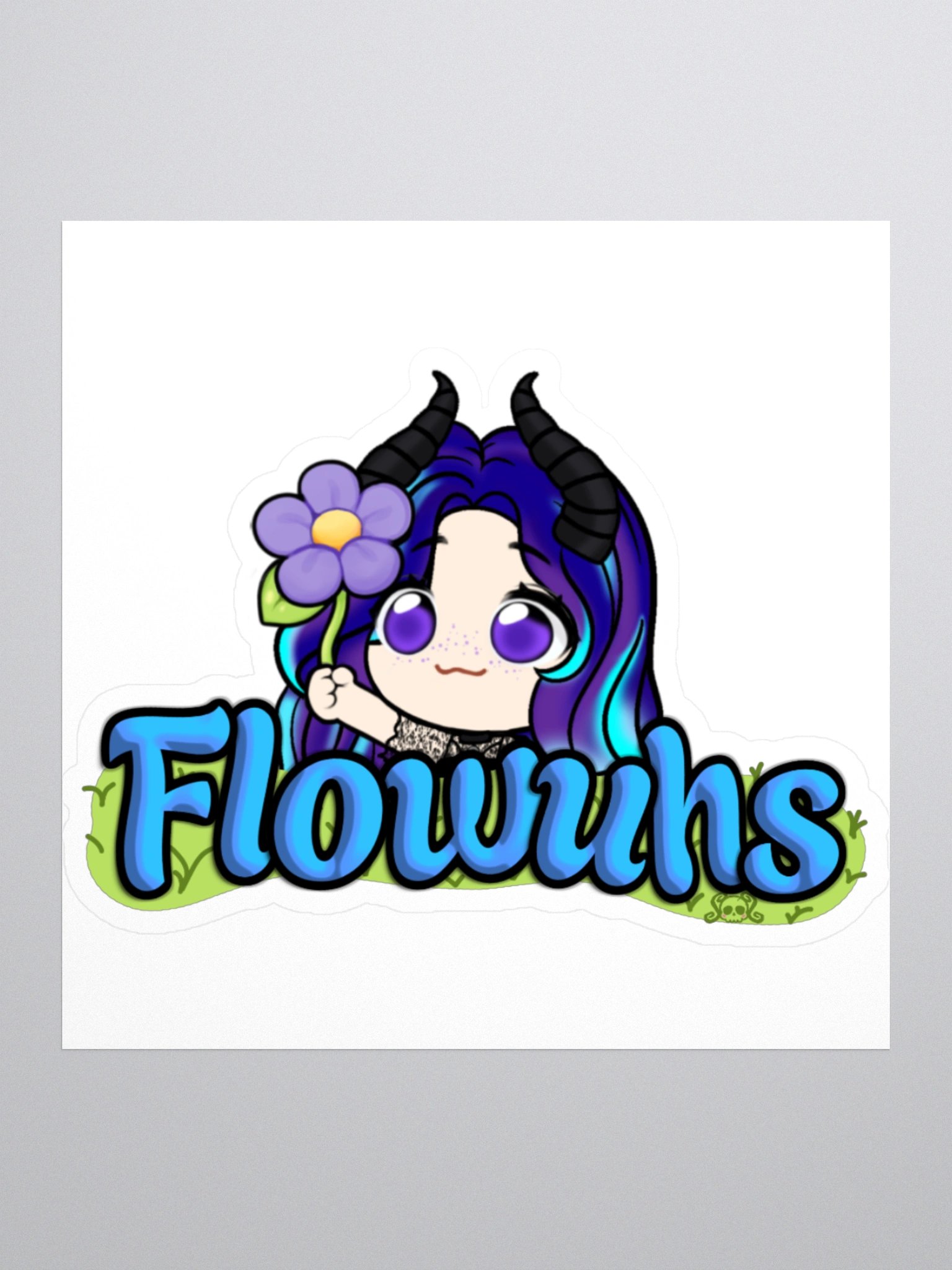 Skullie Flowuh Sticker product image (1)