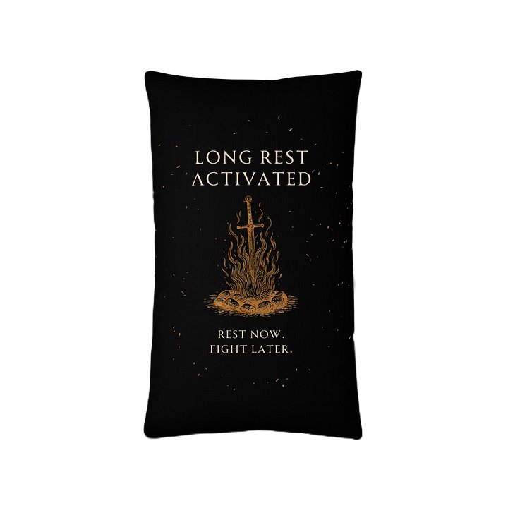 Long Rest Activated Pillow | Gamer Recovery & Spoonie Rest Decor product image (1)