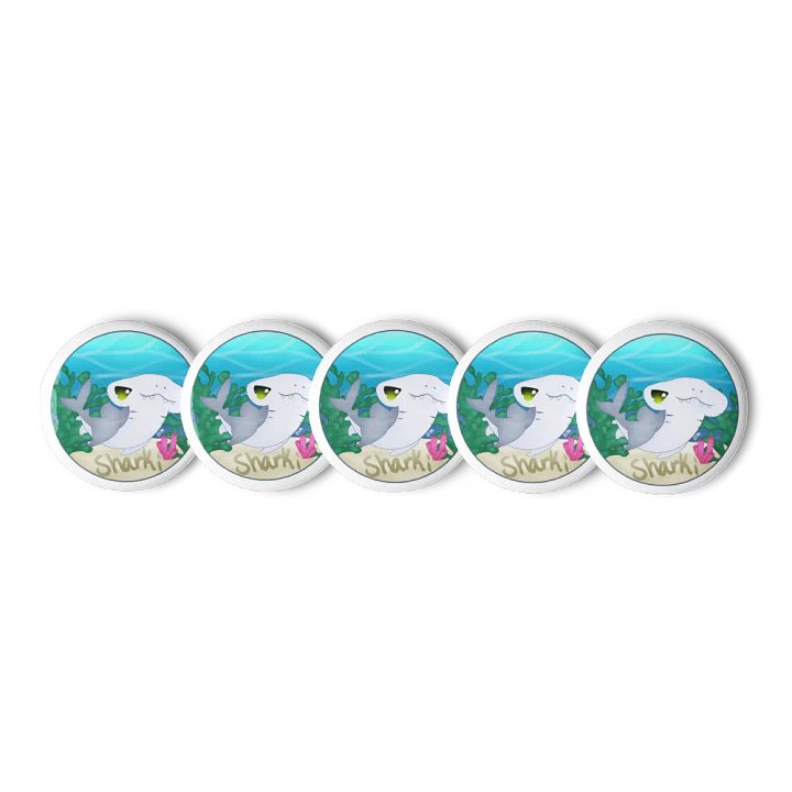 Sharki V Logo Pins 5-piece product image (1)