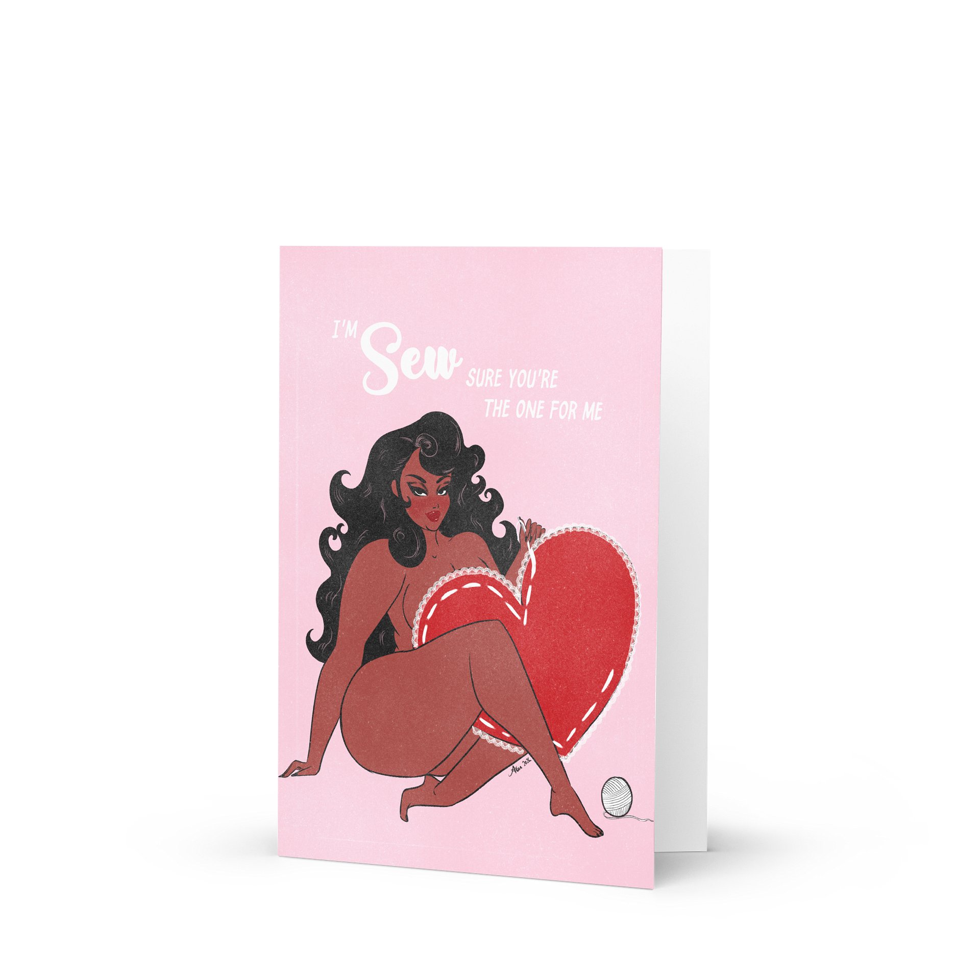 Sew Sure You're The One - Valentine's Day Greeting Card product image (1)